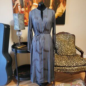 NWOT Grade & Gather Gray Midi Dress